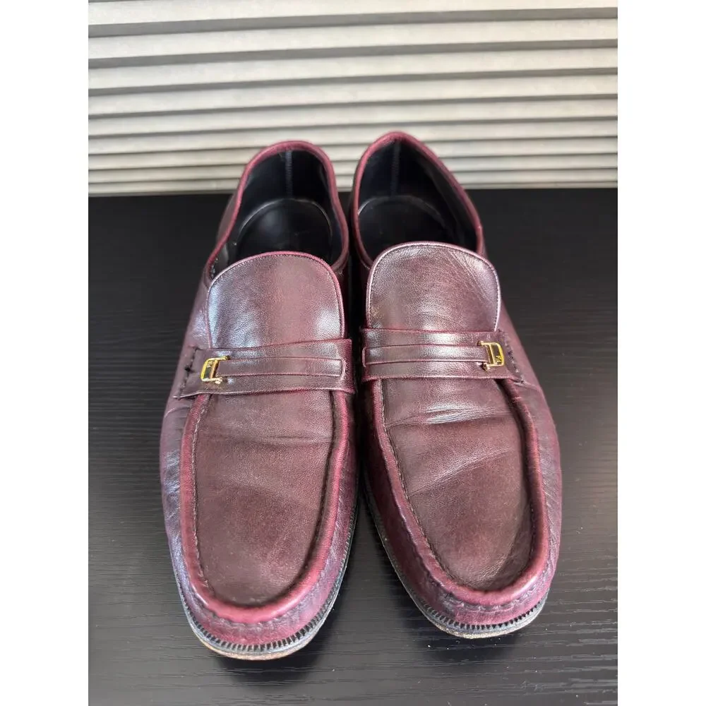 Florsheim Imperial Burgundy Leather Penny Loafers Men’s 10.5 A Vintage USA Made